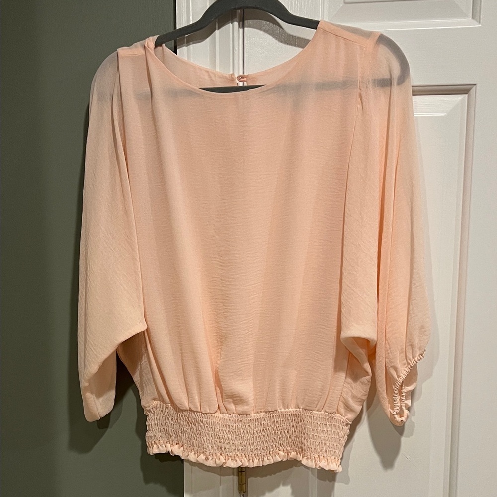 Veronica M Light Peach Blouse